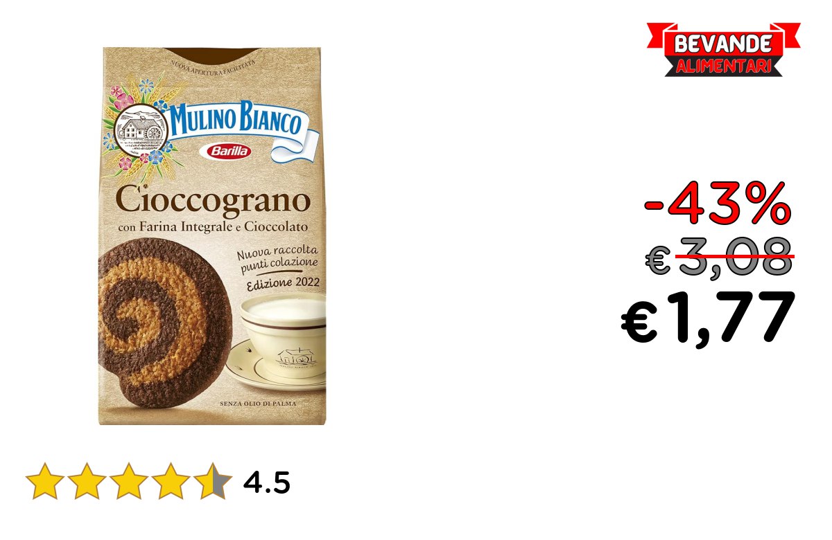 Mulino Bianco Biscotti Fino al 43% di Sconto
