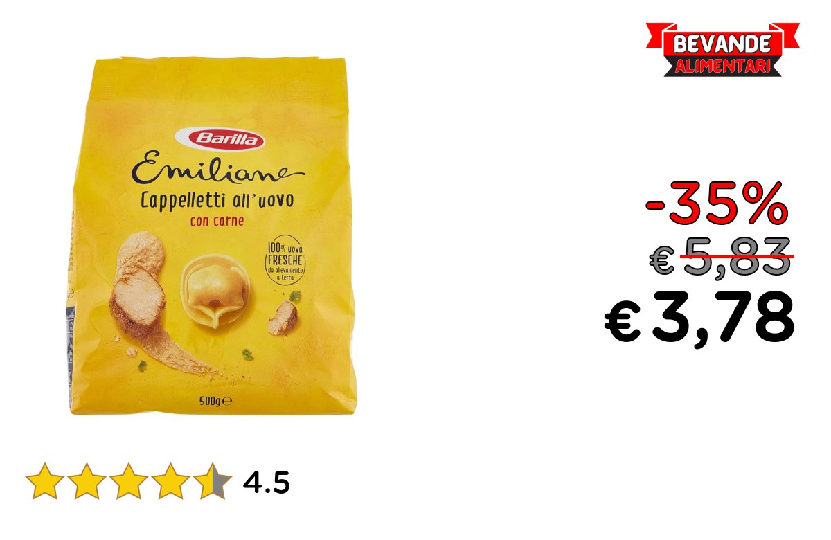 Barilla Pasta -35% Offerta del Giorno