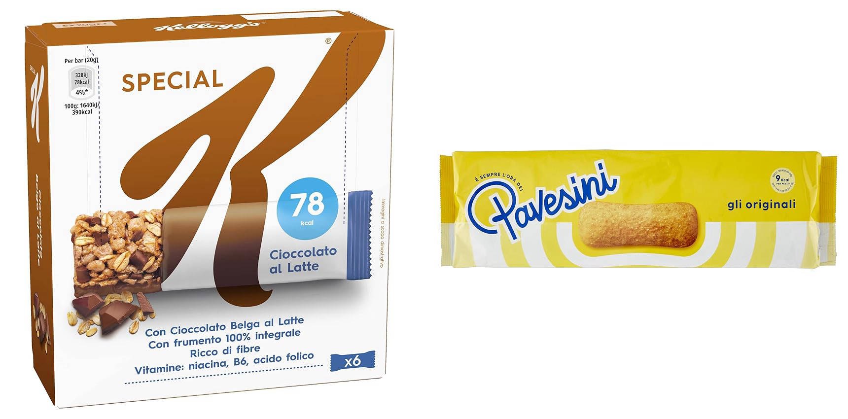 Kellog’s Barrette e Pavesini Classici fino al 25% offerta