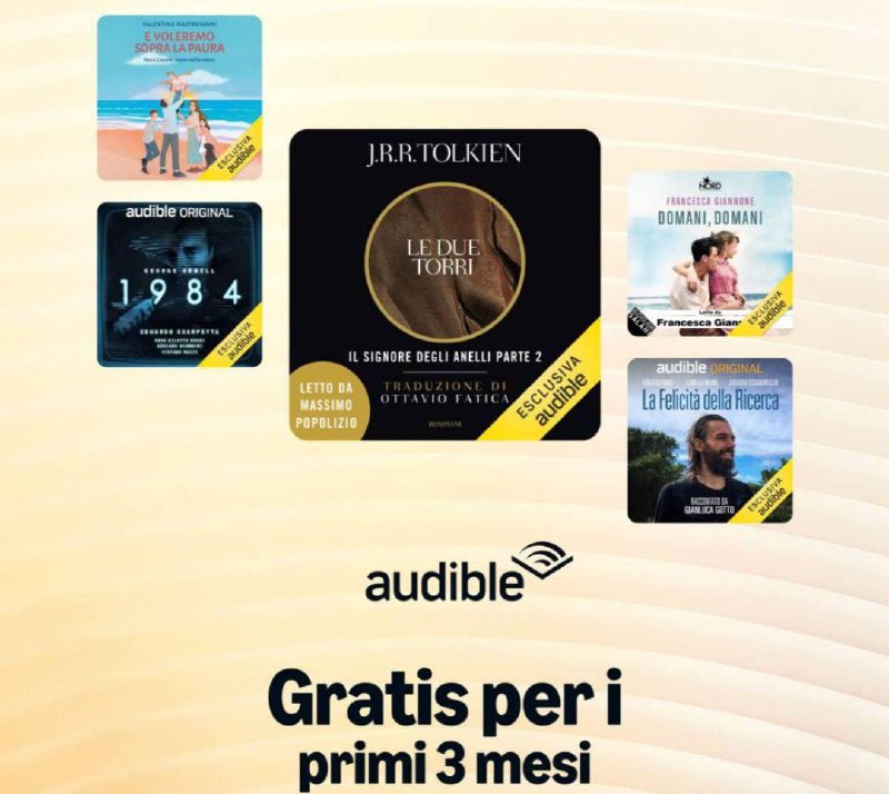 Audible: fino al 100% di sconto Deal