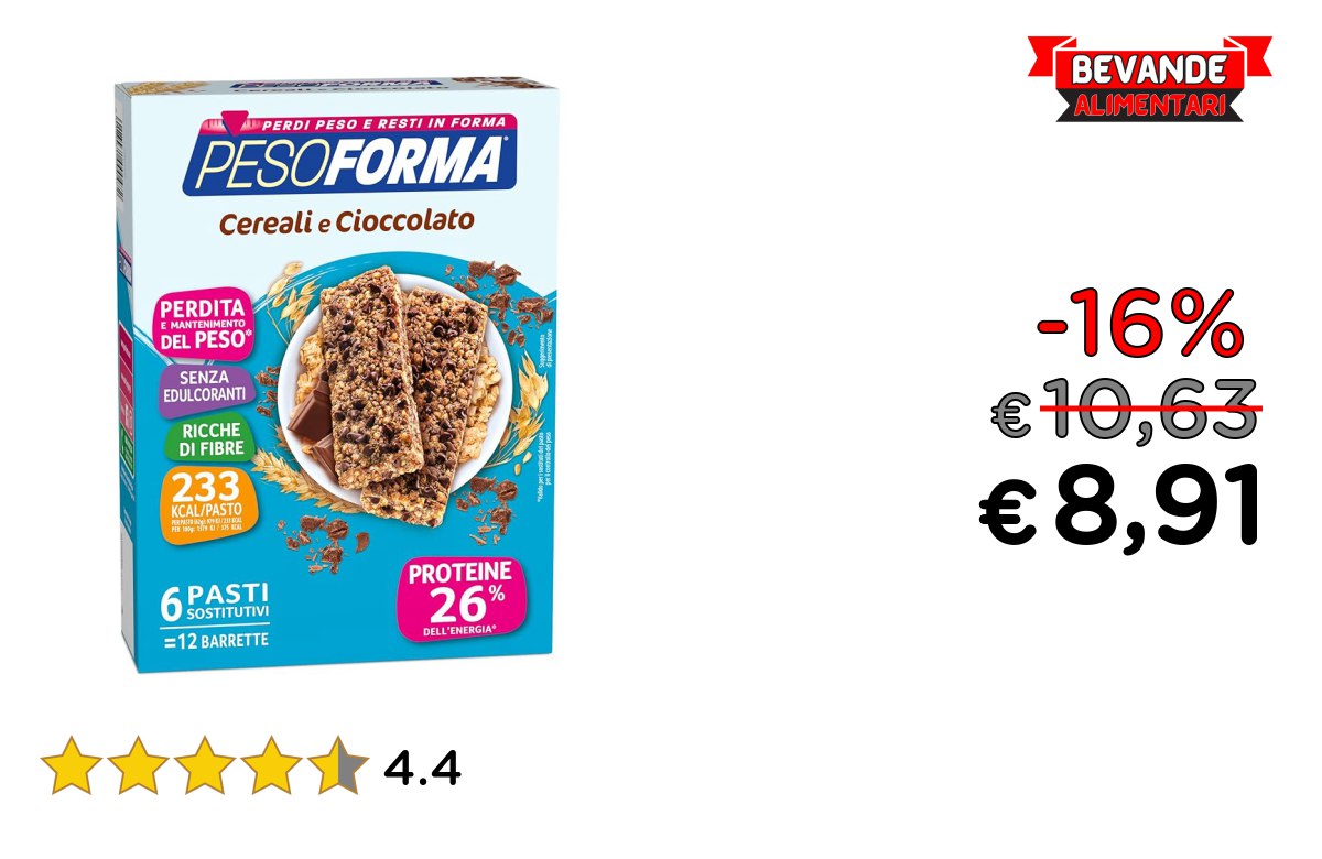 Pesoforma Barrette fino al 16% di sconto Deal