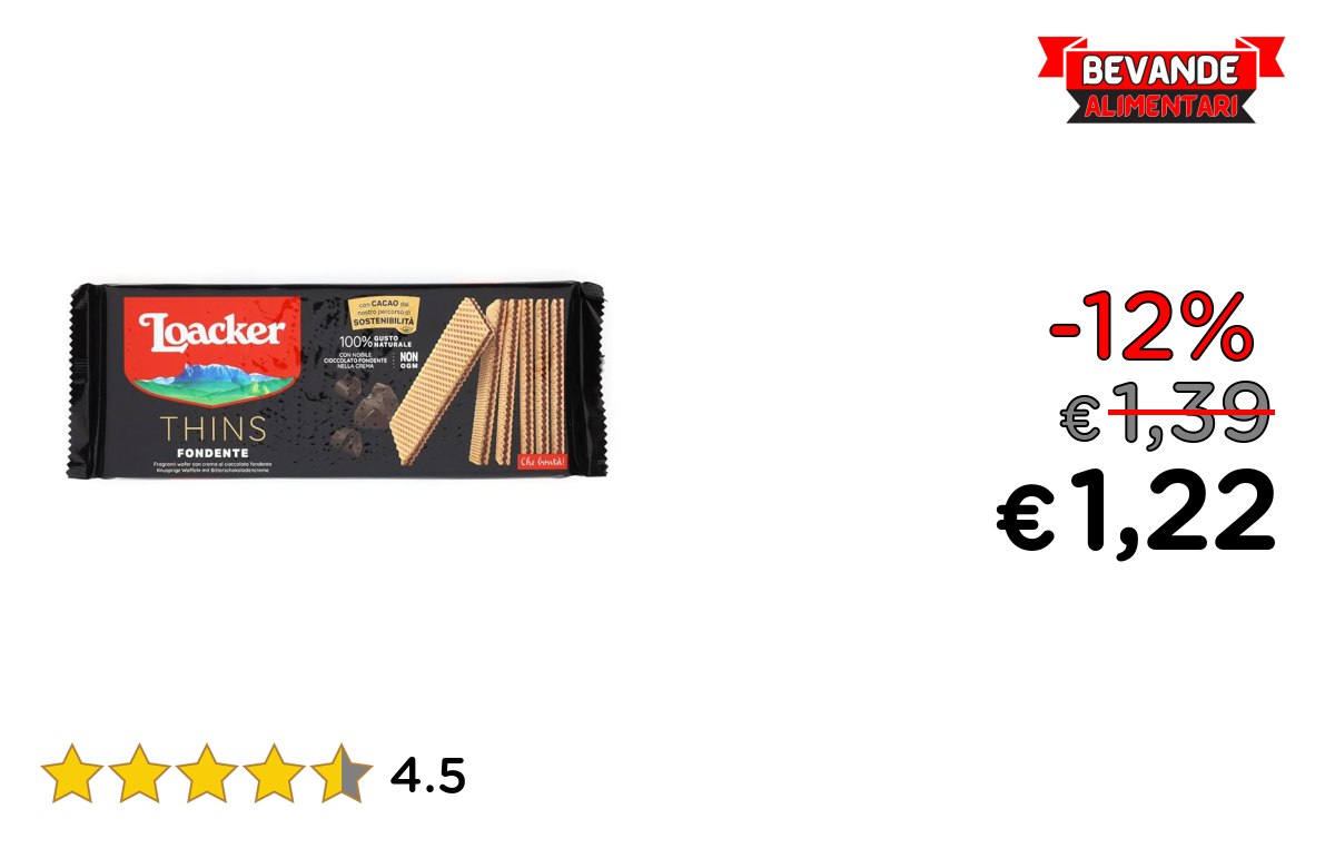 Loacker Wafers fino al 12% di sconto Deals