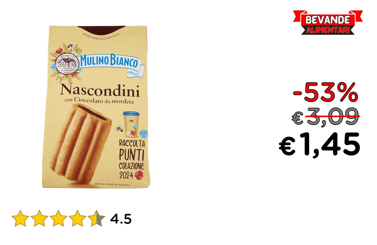 Mulino Bianco Biscotti Frollini: Risparmia fino al 53% Deal