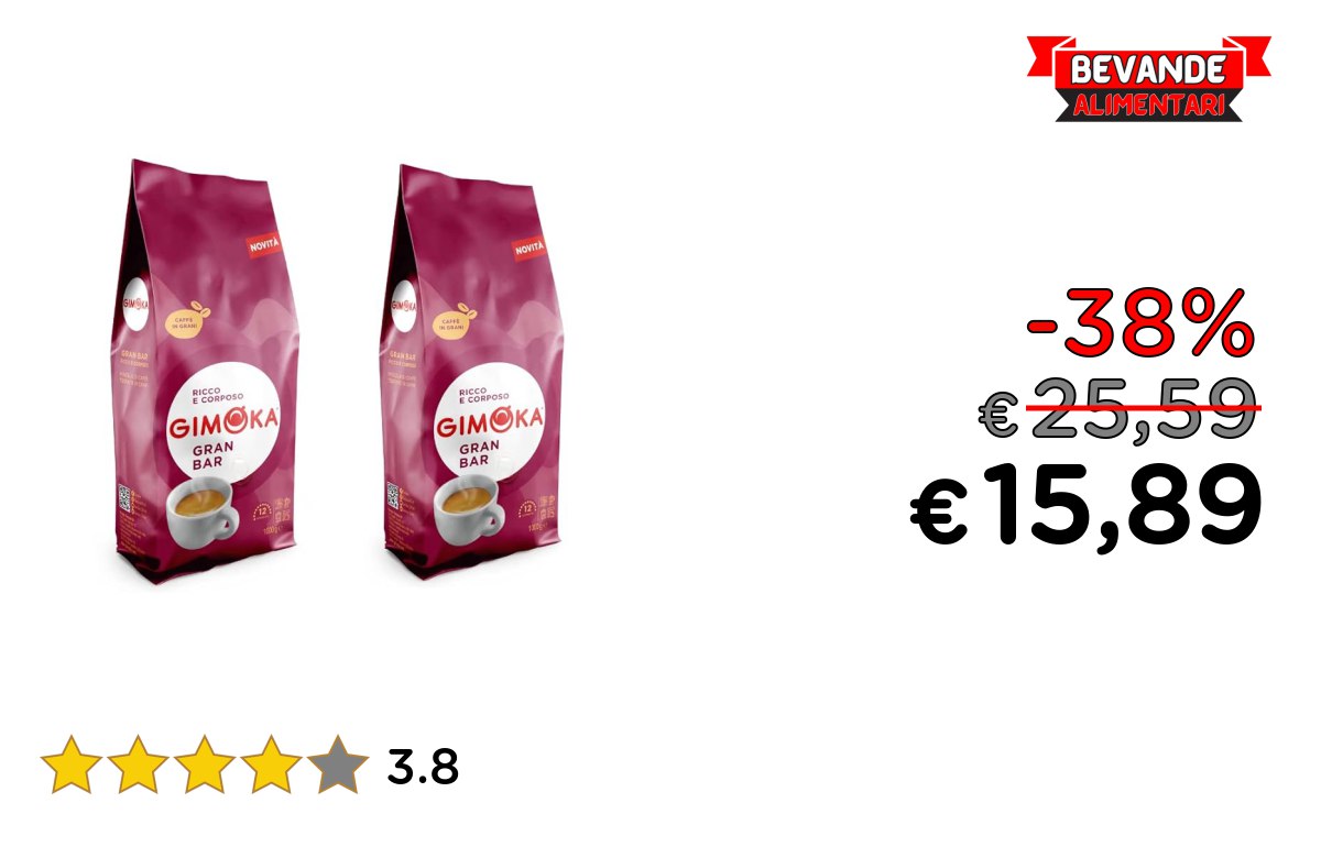 Gimoka Gran Bar fino al 38% di sconto Offerta