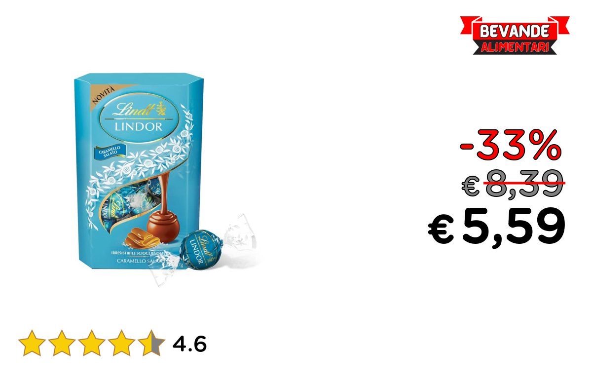 Lindt Lindor Praline fino al 33% off Deal
