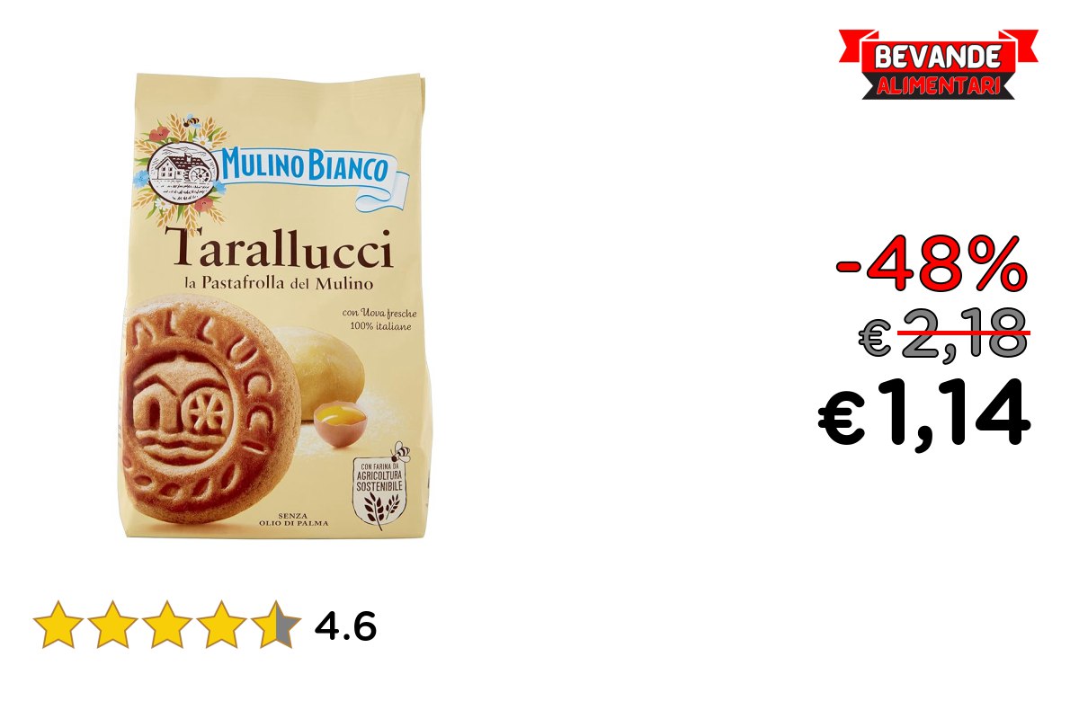 Barilla Tarallucci: fino al 48% di sconto Deal
