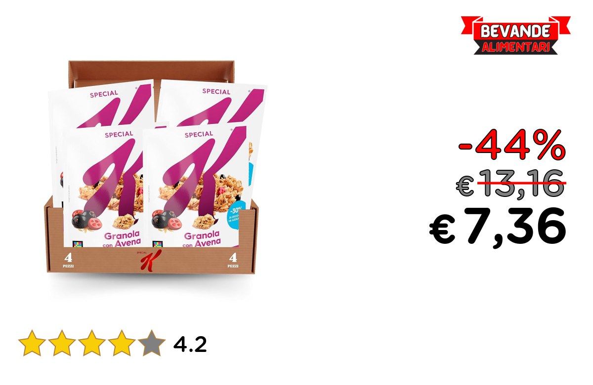 Special K Granola Mixed Berries – fino al 44% di sconto Deal