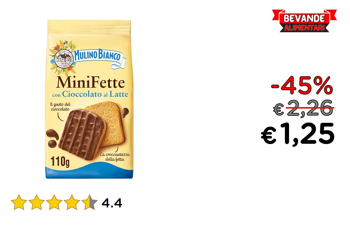 Mulino Bianco Mini Fette: fino al 45% di sconto Deal