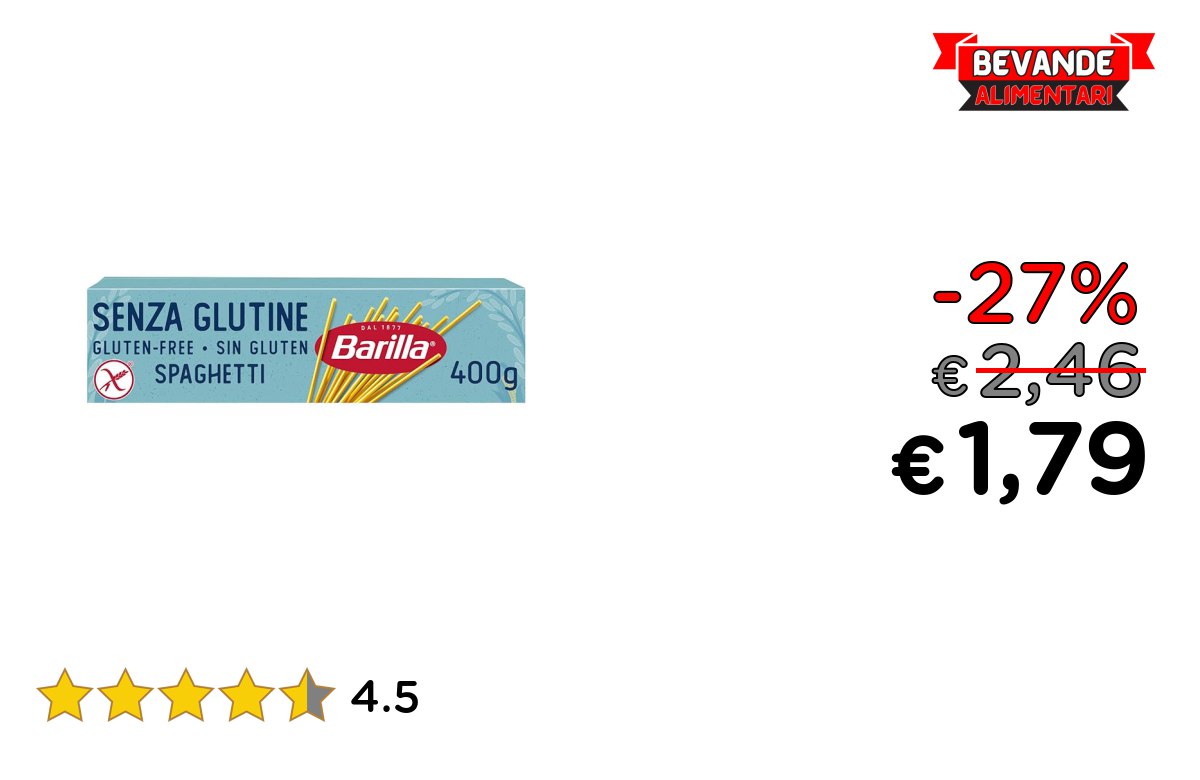 Barilla Pasta Spaghetti fino al 27% di sconto Deal