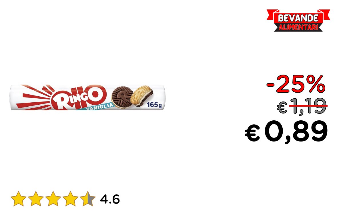 Pavesi Ringo Biscotti: fino al 25% di sconto Deal