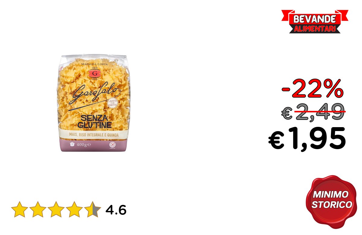 Garofalo Pasta Senza Glutine fino al 22% sconto Deal