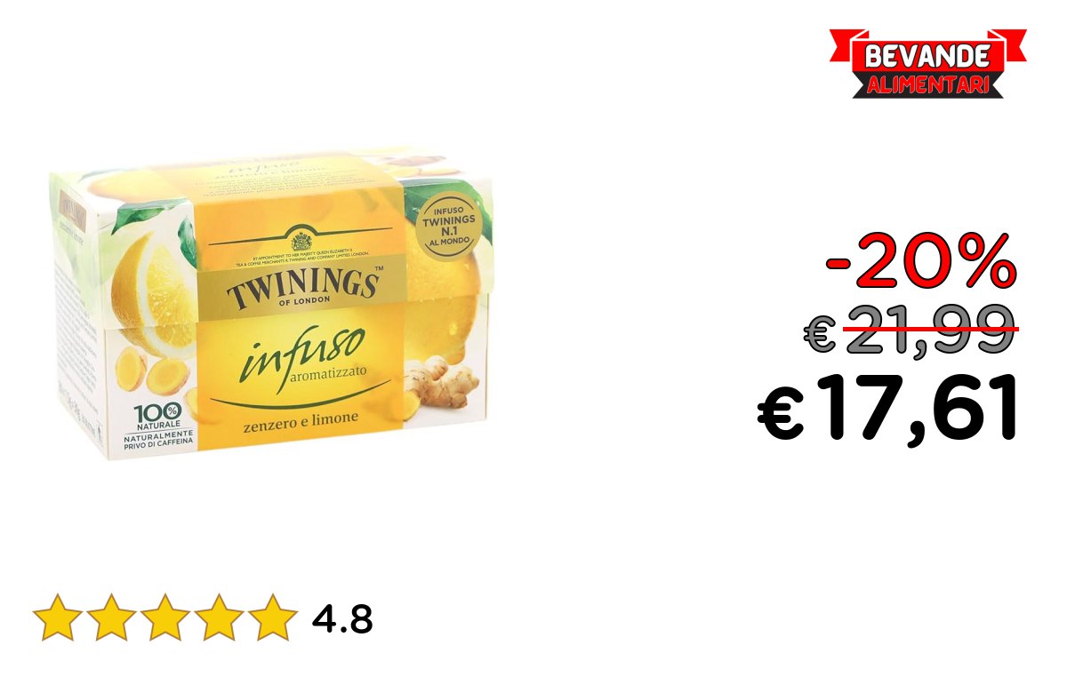 Twinings Infuso: fino al 20% di sconto sul Deal