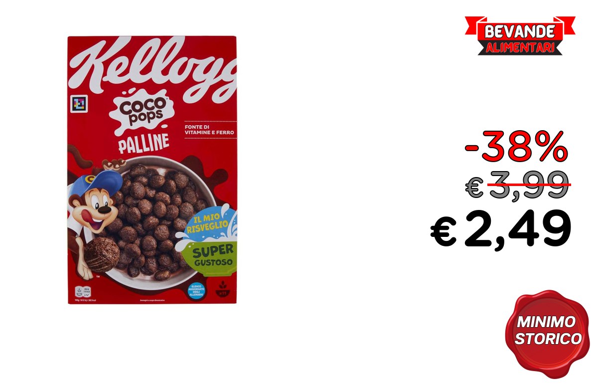 Kellogg’s Coco Pops Palline fino al 38% di sconto Deal