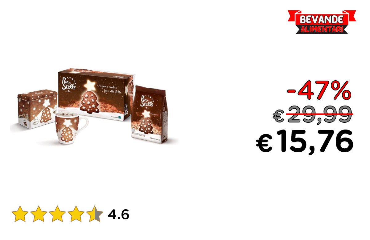 Pan di Stelle Gift Box Natale 2024, -47% Offerta Deal
