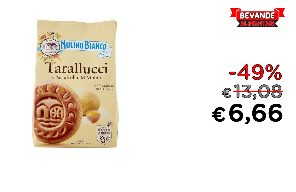 Mulino Bianco Biscotti fino al 49% di sconto Deal