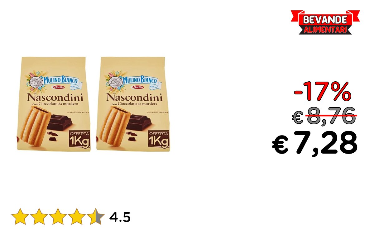 Mulino Bianco Biscotti Fino al 17% di Sconto Deal