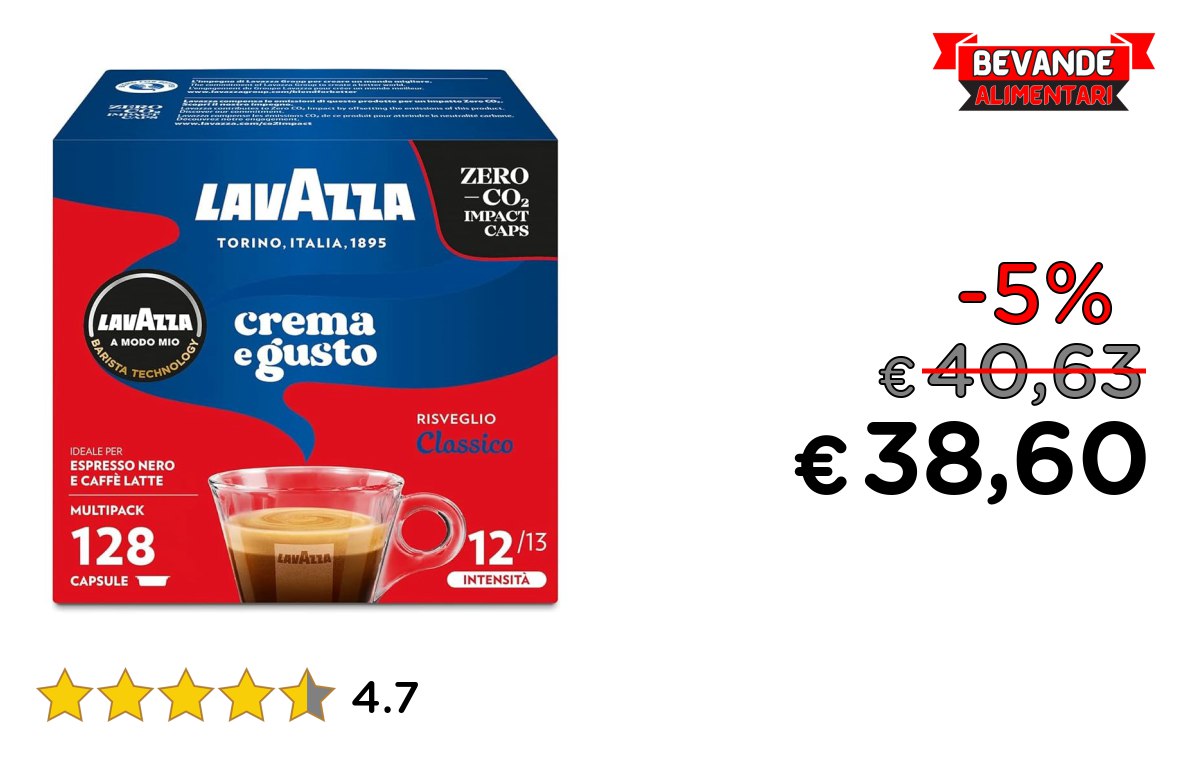 Lavazza A Modo Mio – fino al 5% di sconto Deal