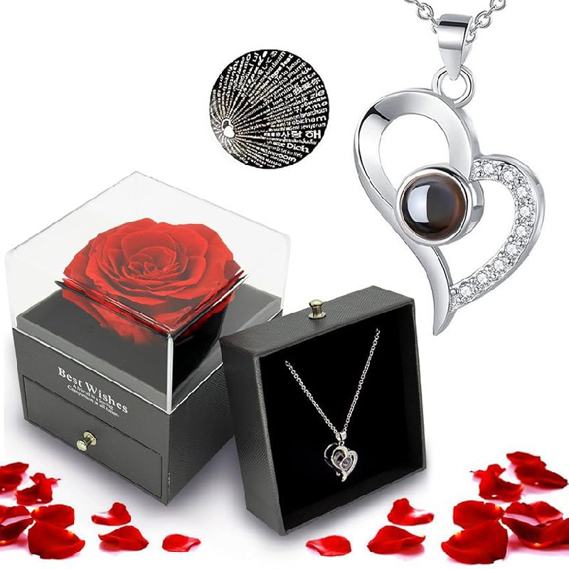 Rosa Eterna + Collana fino al 62% di sconto Deal