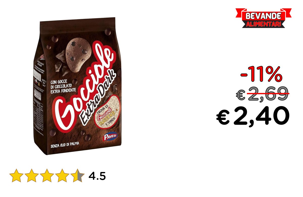 Pavesi Biscotti Frollini: fino al 11% di sconto