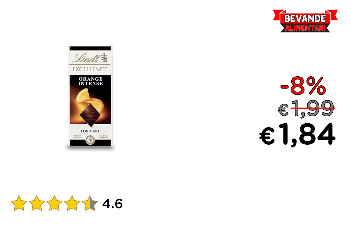 Lindt Chocolate fino al 8% di sconto Deal