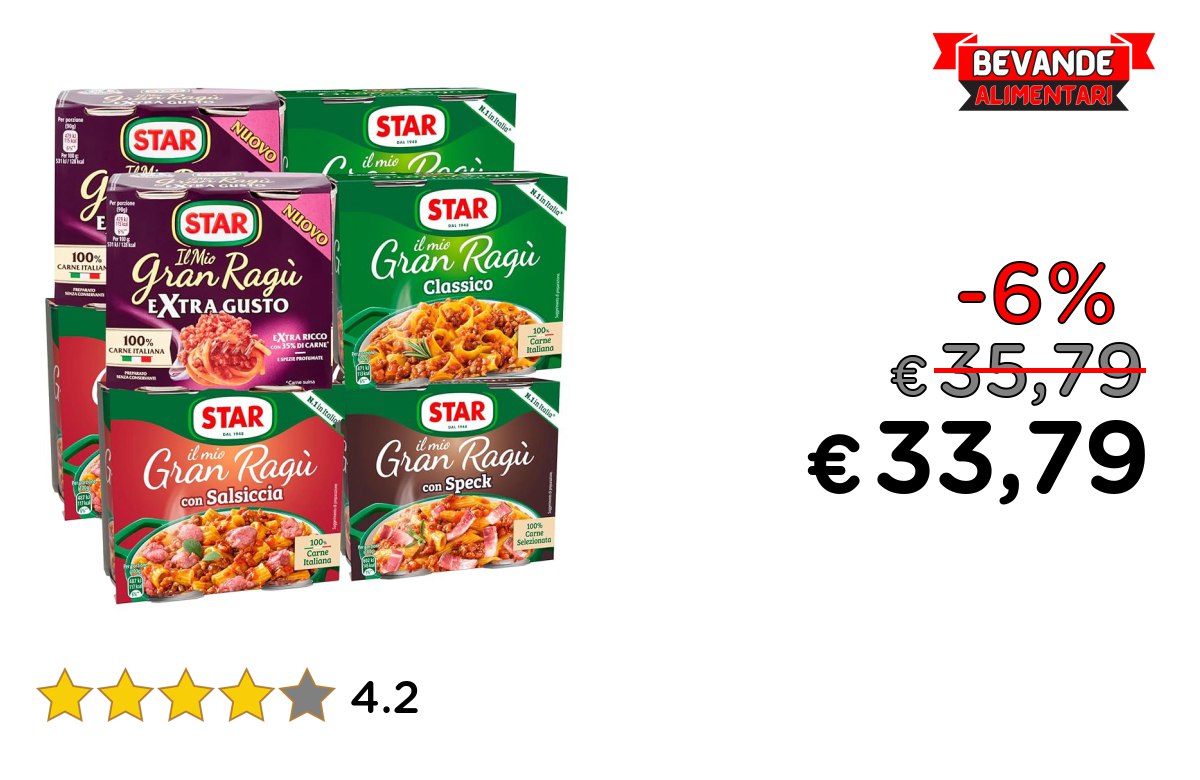 Star Il Mio Gran Ragù fino al 6% di sconto Deal