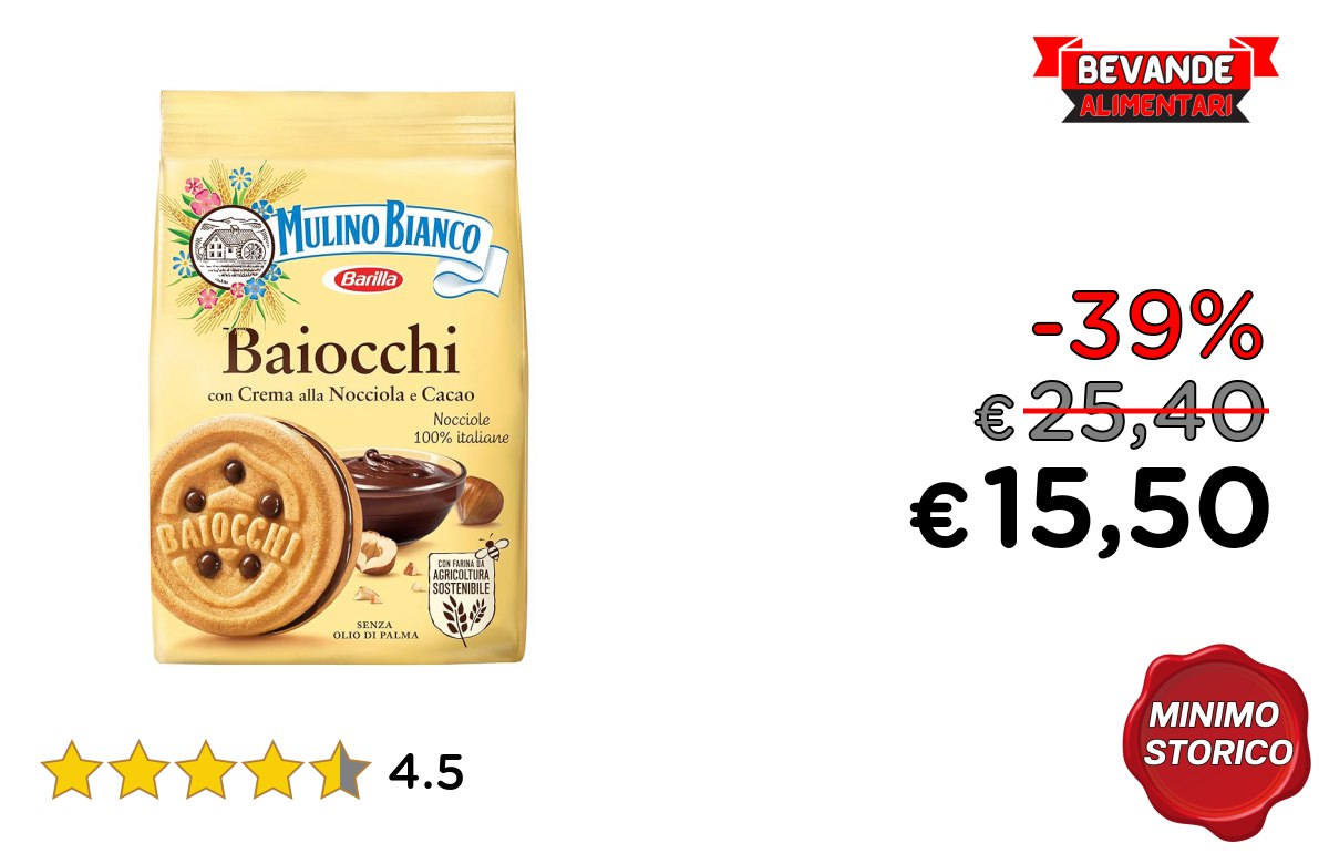 Mulino Bianco Baiocchi – Fino al 39% di sconto Deal