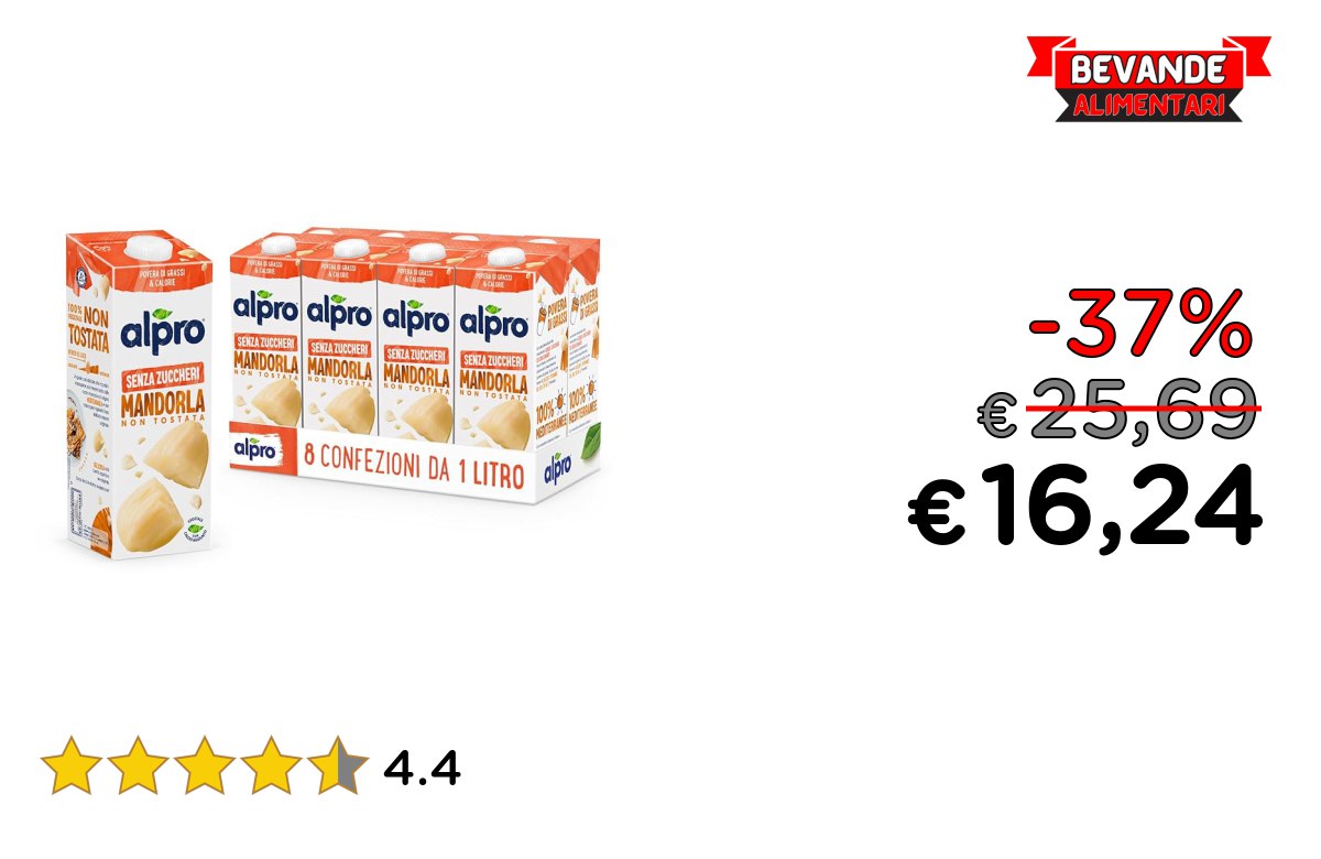 ALPRO SENZA ZUCCHERI: fino al 37% di sconto su Amazon