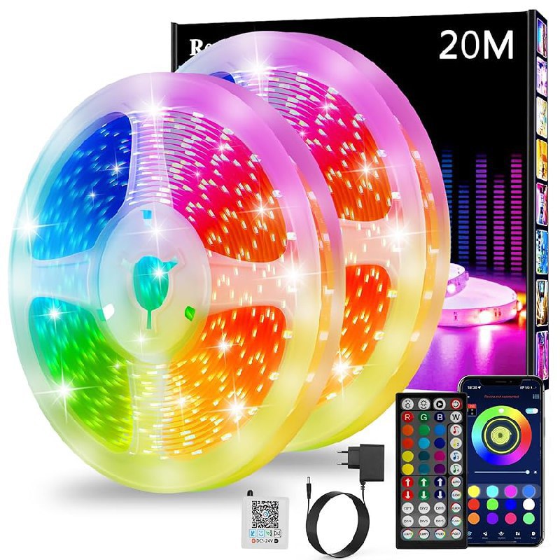 Realky Striscia LED 20M: fino al 50% di sconto Deal