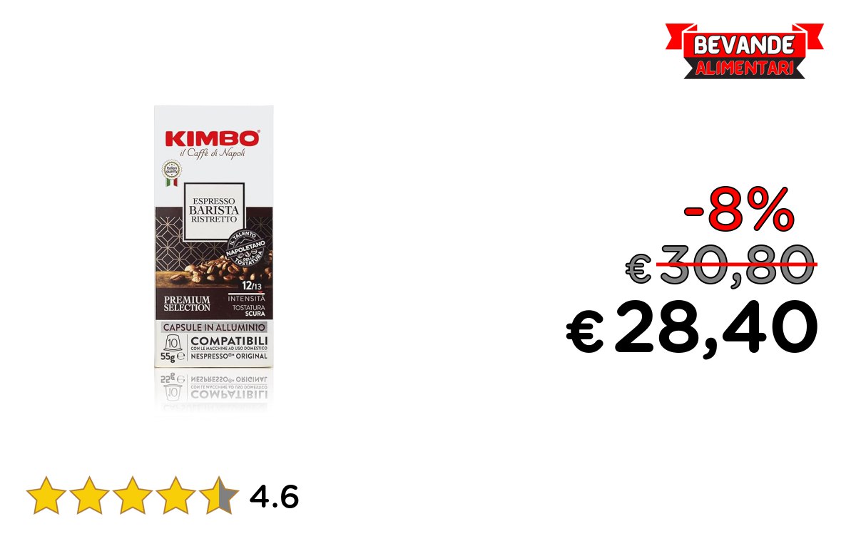 Kimbo Capsule Compatibili: fino al 8% di sconto Deal