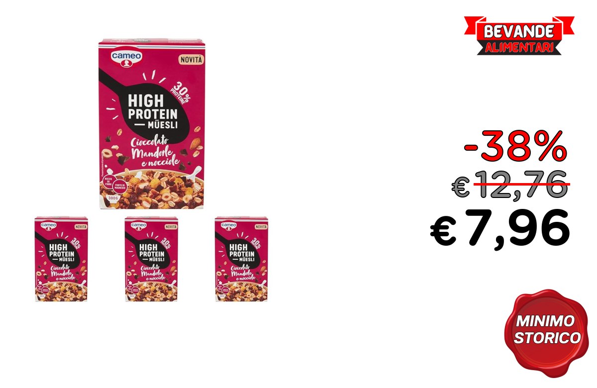 Cameo Muesli fino al 38% di sconto