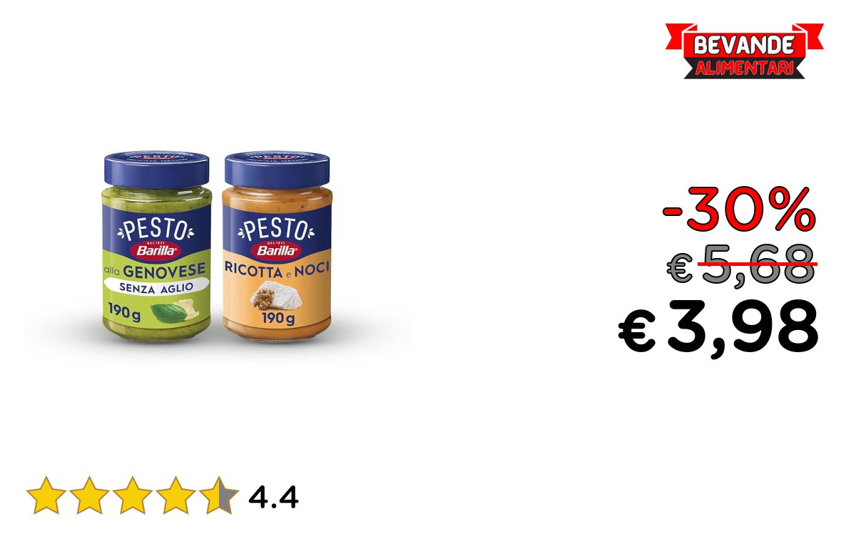 Barilla Sugo Pesto alla Genovese fino al 30% di sconto Deal