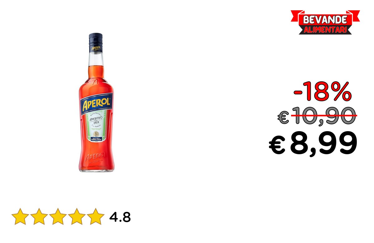 Aperol – Aperitivo Alcolico fino a 18% Offerta