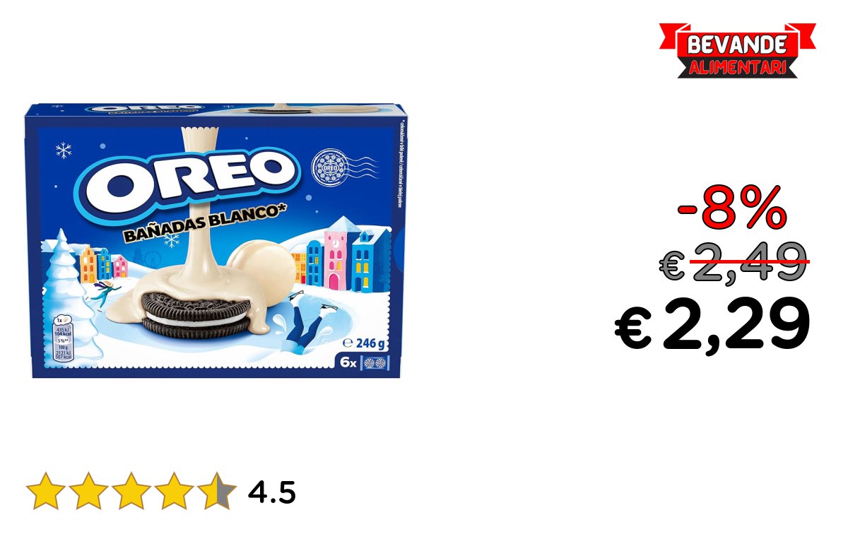 Oreo Banadas Blanco: fino al 8% di sconto Offerta