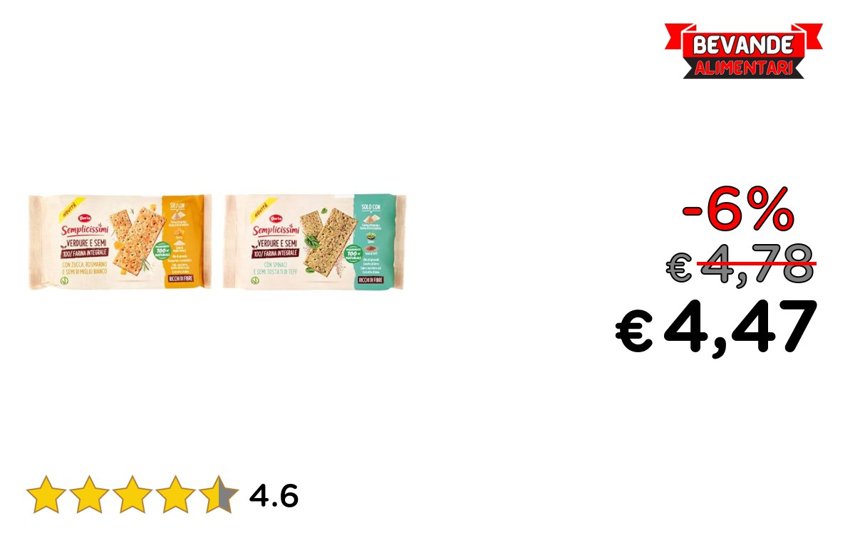 Semplicissimi Doria Crackers: fino al 6% di sconto