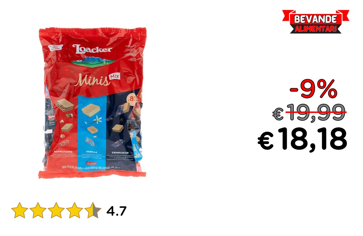 Loacker Party Pack XL fino al 9% di sconto Deal