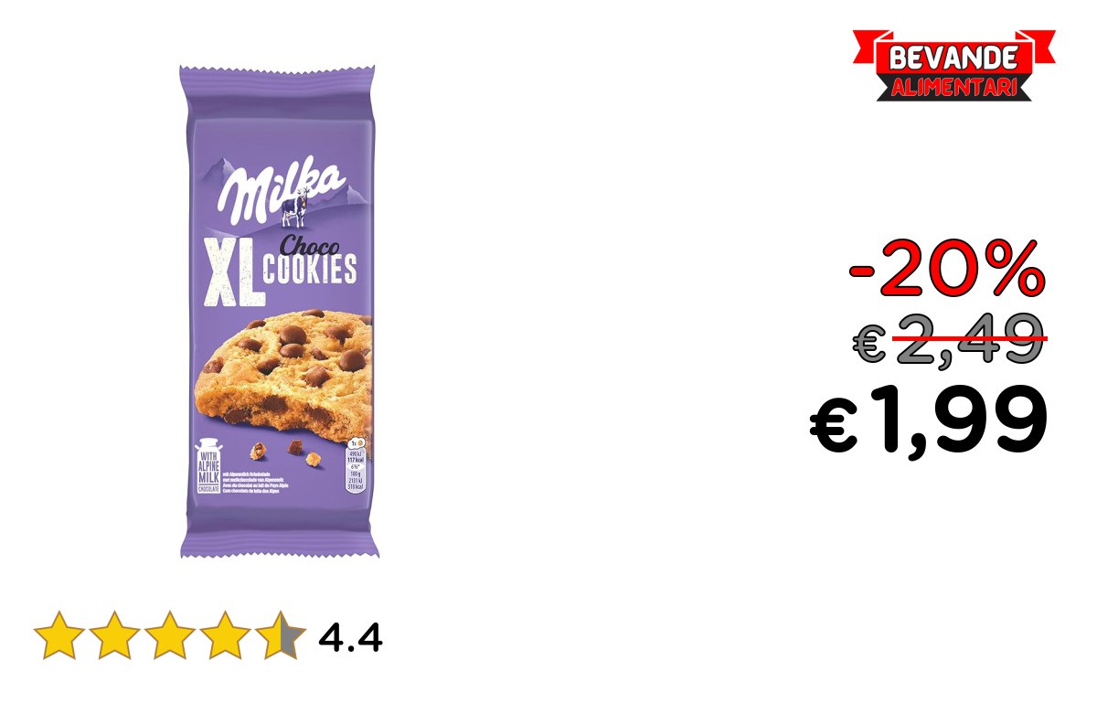 Milka Cookies XL Choco fino al 20% di sconto Deal