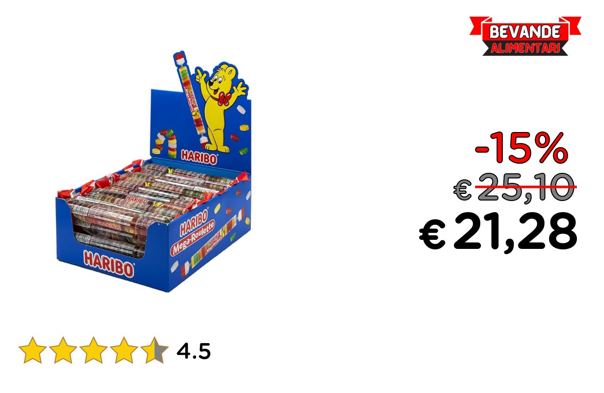 Haribo Mega Roulette fino al 15% di sconto Deal