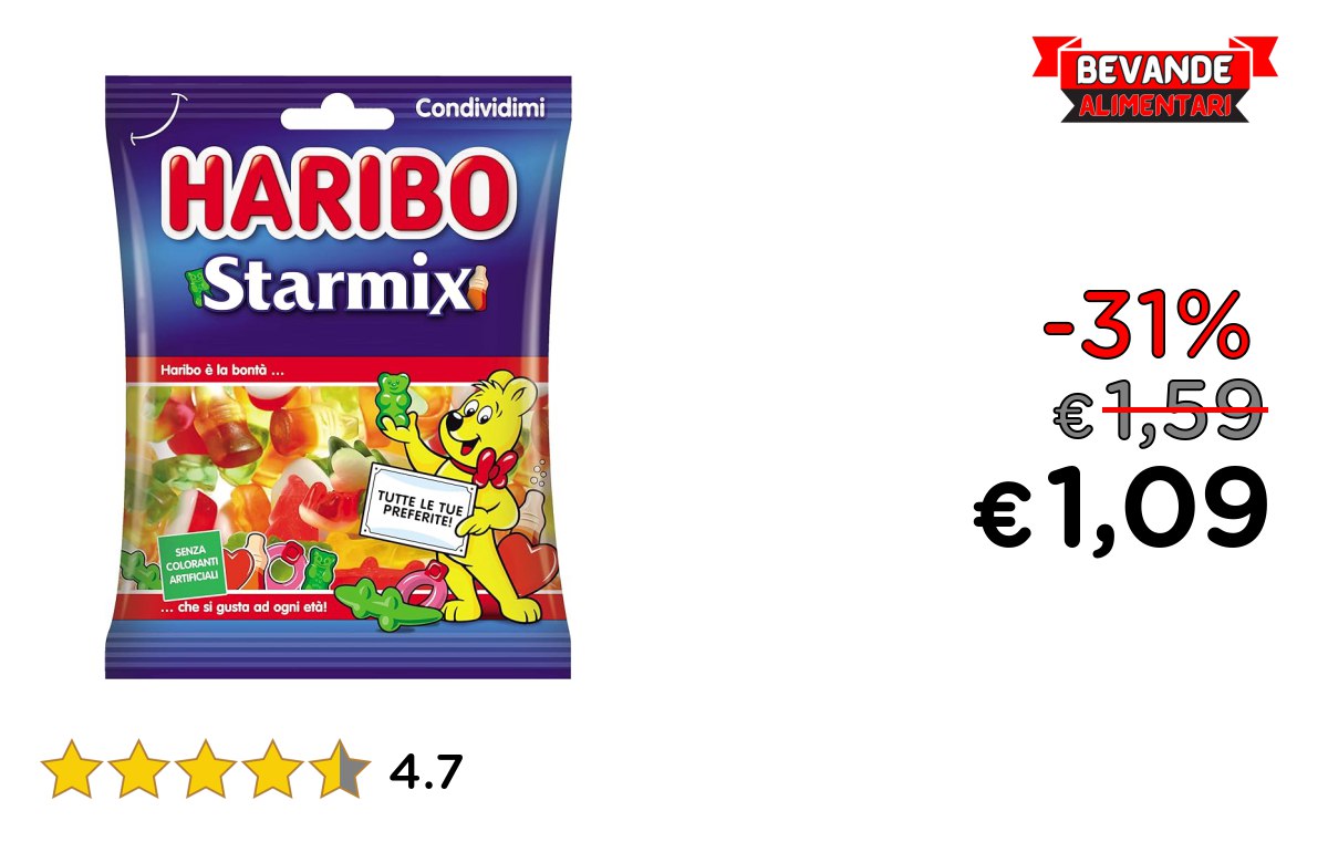 Haribo Starmix: fino al 31% di sconto Deal