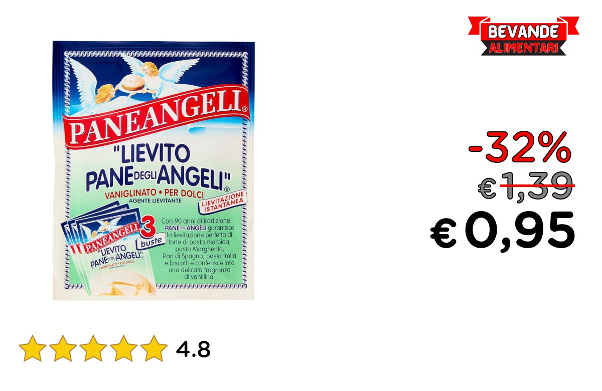 Paneangeli Lievito: fino al 32% di sconto Offerta