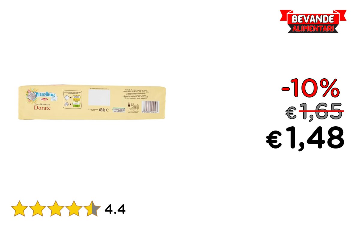 Mulino Bianco Fette Biscottate fino al 10% di sconto Deal
