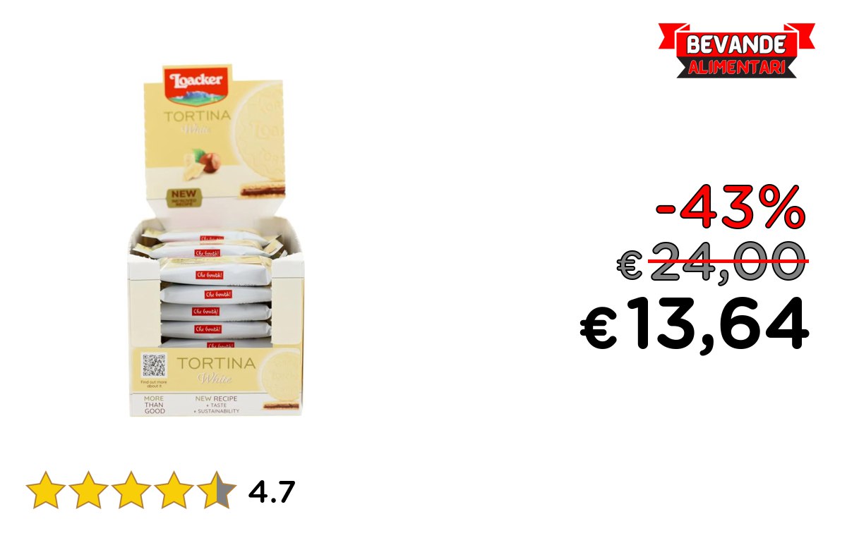 Loacker Tortine Gran Pasticceria White fino al 43% di sconto