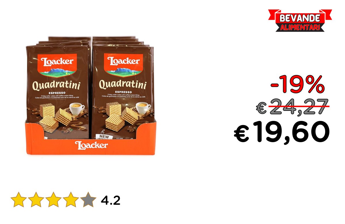 Loacker Quadratini: Offerta Fino al 19% di Sconto