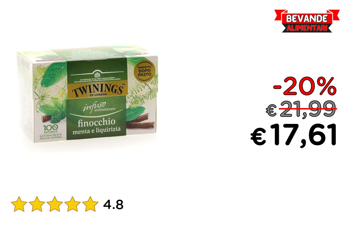 Twinings Infuso: fino al 20% di sconto Deal