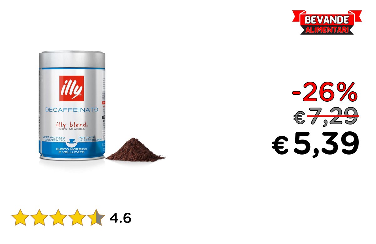 illy Caffè macinato: fino al 26% di sconto Deal