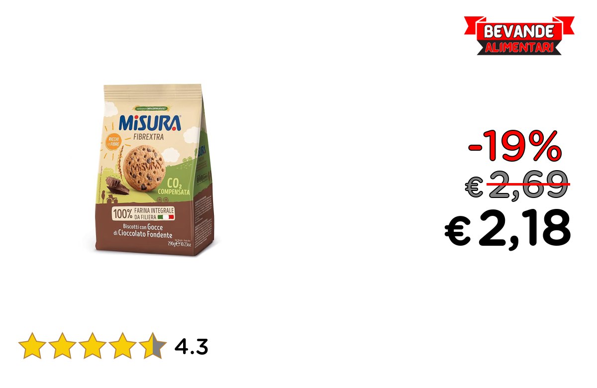 Misura Biscotti fino al 19% Offerta Deal