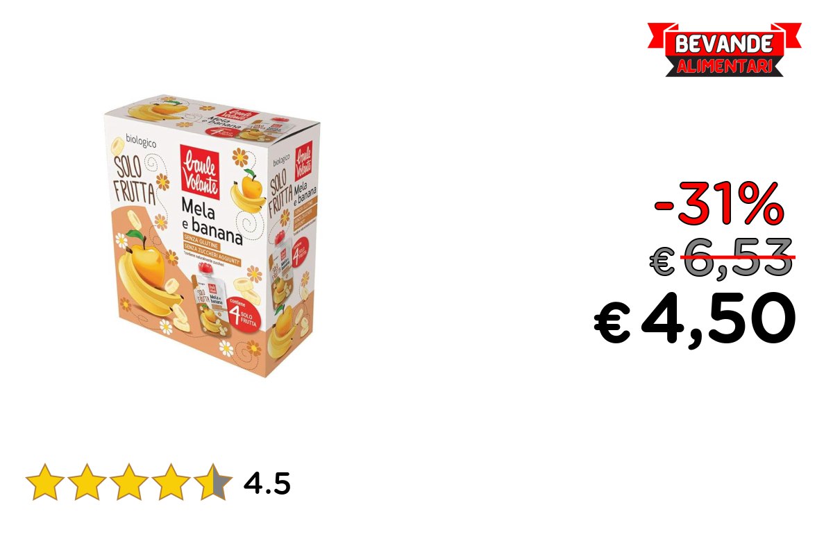 Baule Volante Solo Frutta fino al 31% Offerta