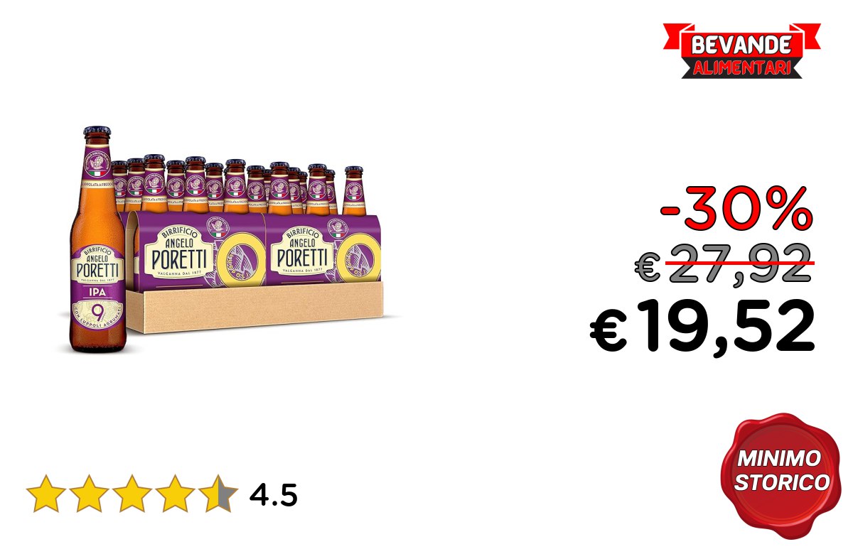 Birrificio Angelo Poretti: fino al 30% di sconto Deal