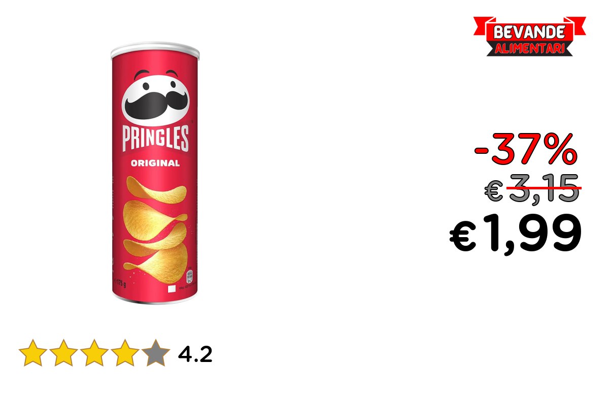Pringles Original – fino al 37% di sconto Deal