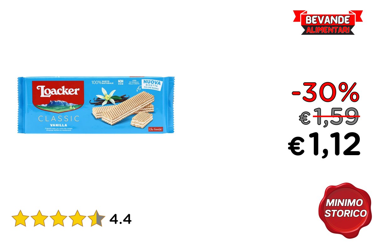 Loacker, Classic Vanille fino al 30% di sconto Offerta