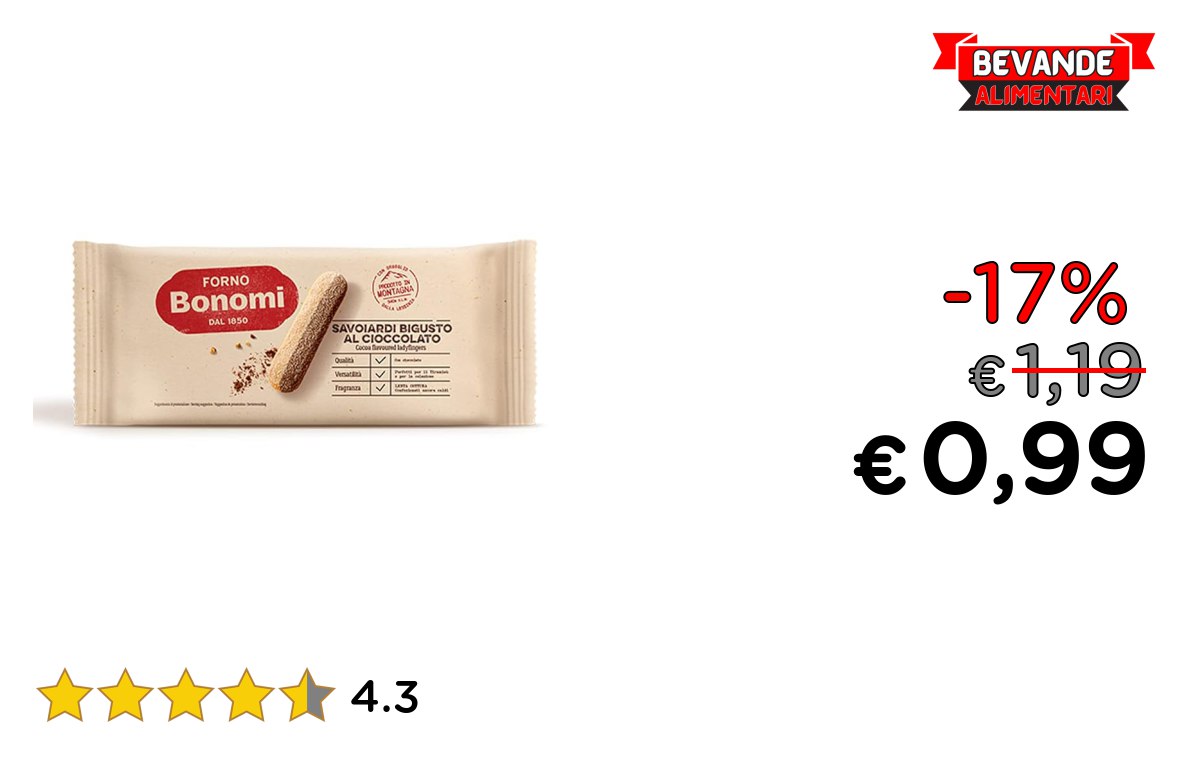 Forno Bonomi Savoiardi: Fino al 17% di sconto Deal